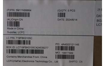 Lenovo 5M11N99864 C-Cover with keyboard, Greek, Black, Backlight, US