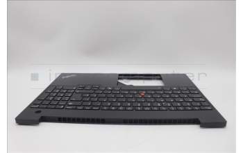 Lenovo 5M11N99903 C-Cover with keyboard, UK English, Black, Backlight, UK