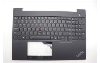 Lenovo 5M11N99906 C-Cover with keyboard, US English Euro, Black, Backlight, US