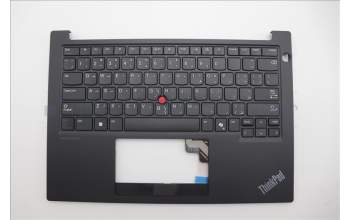 Lenovo 5M11N99951 C-Cover with keyboard, Arabic, Black, US