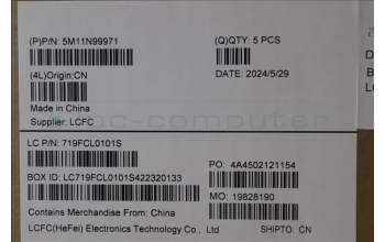 Lenovo 5M11N99971 C-Cover with keyboard, German, Black, UK