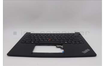 Lenovo 5M11N99975 C-Cover with keyboard, Greek, Black, US