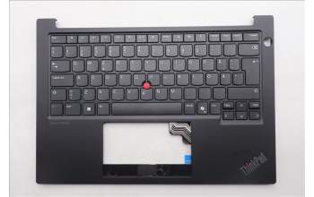 Lenovo 5M11P00010 C-Cover with keyboard, Swedish/Finnish, Black, UK