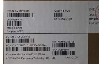 Lenovo 5M11P00015 C-Cover with keyboard, Nordic, Black, UK