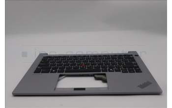 Lenovo 5M11P00087 C-Cover with keyboard, Arabic, Arctic Grey, US