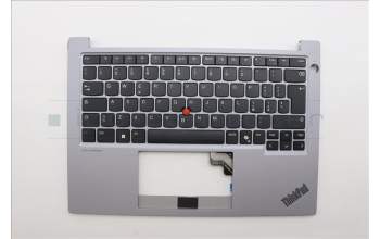 Lenovo 5M11P32115 C-Cover with keyboard, Italian, Arctic Grey, UK
