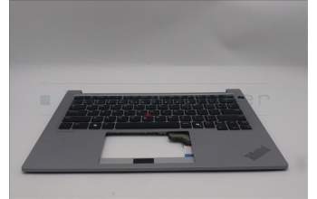 Lenovo 5M11P32203 C-Cover with keyboard, US English Euro, Arctic Grey, US