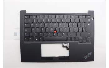 Lenovo 5M11P32335 C-Cover with keyboard, Spanish, Black, Backlight, UK
