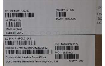 Lenovo 5M11P32363 C-Cover with keyboard, Greek, Black, Backlight, US