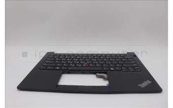 Lenovo 5M11P32363 C-Cover with keyboard, Greek, Black, Backlight, US