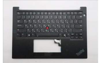 Lenovo 5M11P32375 C-Cover with keyboard, Hebrew, Black, Backlight, US