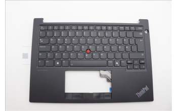 Lenovo 5M11P32395 C-Cover with keyboard, Norwegian, Black, Backlight, UK