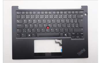 Lenovo 5M11P32416 C-Cover with keyboard, Czech Slovakian, Black, Backlight, UK