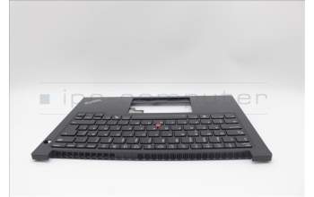 Lenovo 5M11P32432 C-Cover with keyboard, Swedish/Finnish, Black, Backlight, UK