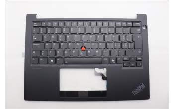 Lenovo 5M11P32448 C-Cover with keyboard, Switzerland, Black, Backlight, UK