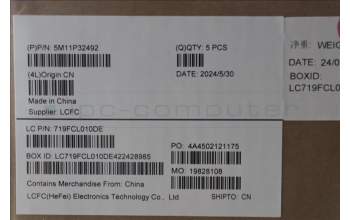 Lenovo 5M11P32492 C-Cover with keyboard, Bulgarian, Black, Backlight, UK