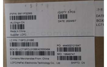 Lenovo 5M11P32565 C-Cover with keyboard, Ukraine, Black, Backlight, US