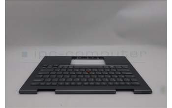 Lenovo 5M11P34968 C-Cover with keyboard, US English Euro, Luna Grey, Fingerprint, WLAN, US