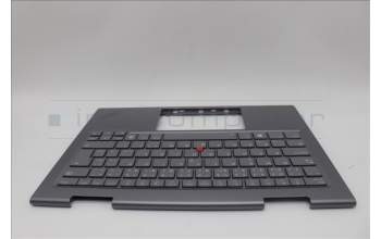 Lenovo 5M11P35001 C-Cover with keyboard, Czech Slovakian, Luna Grey, Fingerprint, WLAN, UK