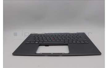 Lenovo 5M11P35009 C-Cover with keyboard, Greek, Luna Grey, Fingerprint, WLAN, US