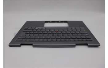 Lenovo 5M11P35013 C-Cover with keyboard, Italian, Luna Grey, Fingerprint, WLAN, UK