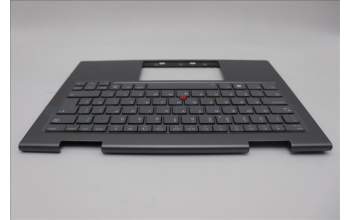 Lenovo 5M11P35067 C-Cover with keyboard, UK English, Luna Grey, Fingerprint, WWAN, UK