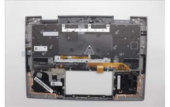 Lenovo 5M11P35073 C-Cover with keyboard, Bulgarian, Luna Grey, Fingerprint, WWAN, UK