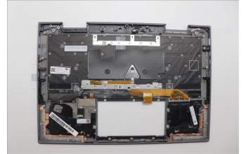 Lenovo 5M11P35080 C-Cover with keyboard, French, Luna Grey, Fingerprint, WWAN, US