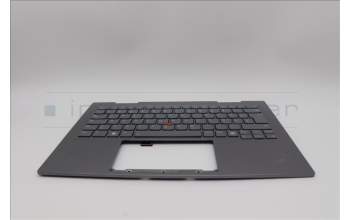 Lenovo 5M11P35082 C-Cover with keyboard,German,Luna Grey,Fingerprint,WWAN