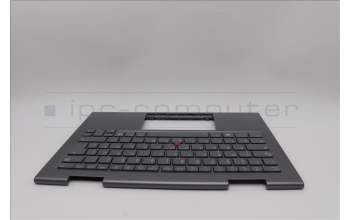 Lenovo 5M11P35082 C-Cover with keyboard,German,Luna Grey,Fingerprint,WWAN