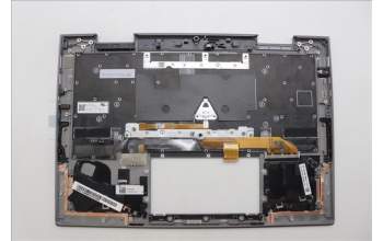 Lenovo 5M11P35085 C-Cover with keyboard, Hungarian, Luna Grey, Fingerprint, WWAN, UK
