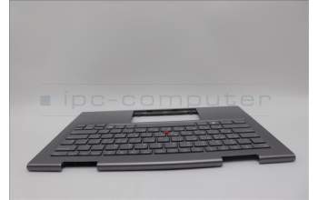 Lenovo 5M11P35089 C-Cover with keyboard, Korean, Luna Grey, Fingerprint, WWAN, US