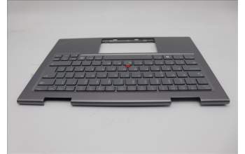 Lenovo 5M11P35094 C-Cover with keyboard, Portuguese, Luna Grey, Fingerprint, WWAN, UK