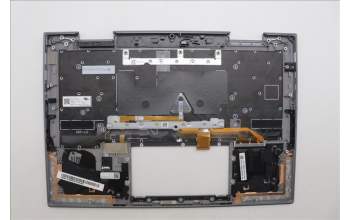 Lenovo 5M11P35096 C-Cover with keyboard, Slovenian, Luna Grey, Fingerprint, WWAN, UK