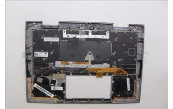 Lenovo 5M11P35097 C-Cover with keyboard, Spanish, Luna Grey, Fingerprint, WWAN, UK