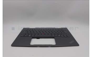 Lenovo 5M11P35104 C-Cover with keyboard, UK English, Luna Grey, Fingerprint, WWAN, UK