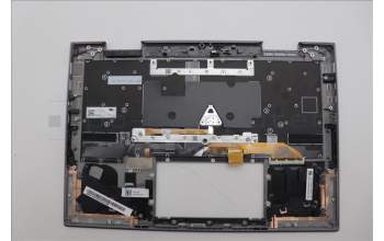 Lenovo 5M11P35105 C-Cover with keyboard, Ukraine, Luna Grey, Fingerprint, WWAN, US