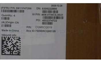 Lenovo 5M11P47266 C-Cover with keyboard, Danish, No NFC, Backlight, UK