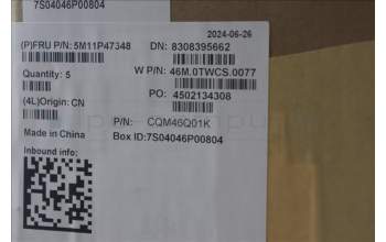 Lenovo 5M11P47348 C-Cover with keyboard, Italian, No NFC, Backlight, UK