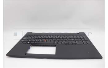 Lenovo 5M11P68285 C-Cover with keyboard, Arabic, Black, Backlight, US