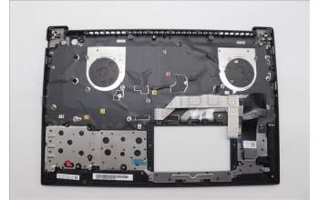 Lenovo 5M11P68288 C-Cover with keyboard, Belgian, Black, Backlight, UK