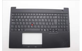 Lenovo 5M11P68300 C-Cover with keyboard, Czech Slovakian, Black, Backlight, UK
