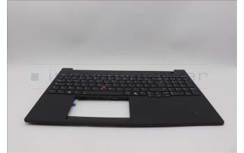 Lenovo 5M11P68314 C-Cover with keyboard, French, Black, Backlight, US
