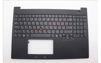 Lenovo 5M11P68327 C-Cover with keyboard, Hebrew, Black, Backlight, US