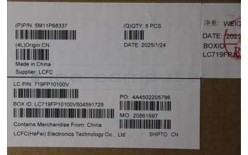 LENOVO 5M11P68337 Keyb P16s G3 (Intel) Cover IT - WL