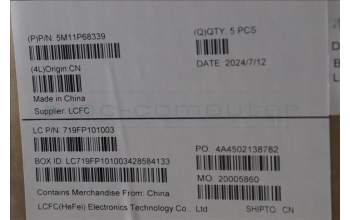 Lenovo 5M11P68339 C-Cover with keyboard, Japanese, Black, Backlight, JP