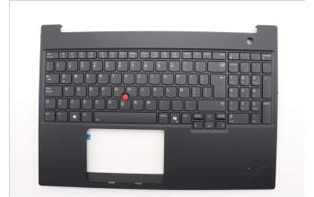 Lenovo 5M11P68345 C-Cover with keyboard, Spanish LA, Black, Backlight, UK