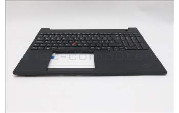 Lenovo 5M11P68368 C-Cover with keyboard, Switzerland, Black, Backlight, UK