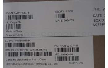 Lenovo 5M11P68378 C-Cover with keyboard, Turkish, Black, Backlight, UK