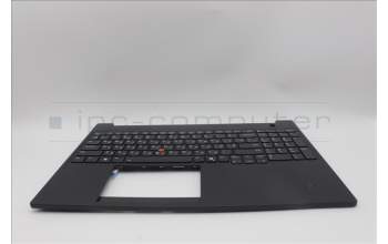 Lenovo 5M11P68388 C-Cover with keyboard, Ukrainian, Black, Backlight, US
